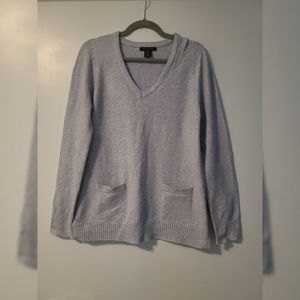 Tahari Sweater with Front Pockets